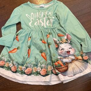 Toddler Easter Dress 18–24M Bunny Carrot Boutique Style New Without Tags